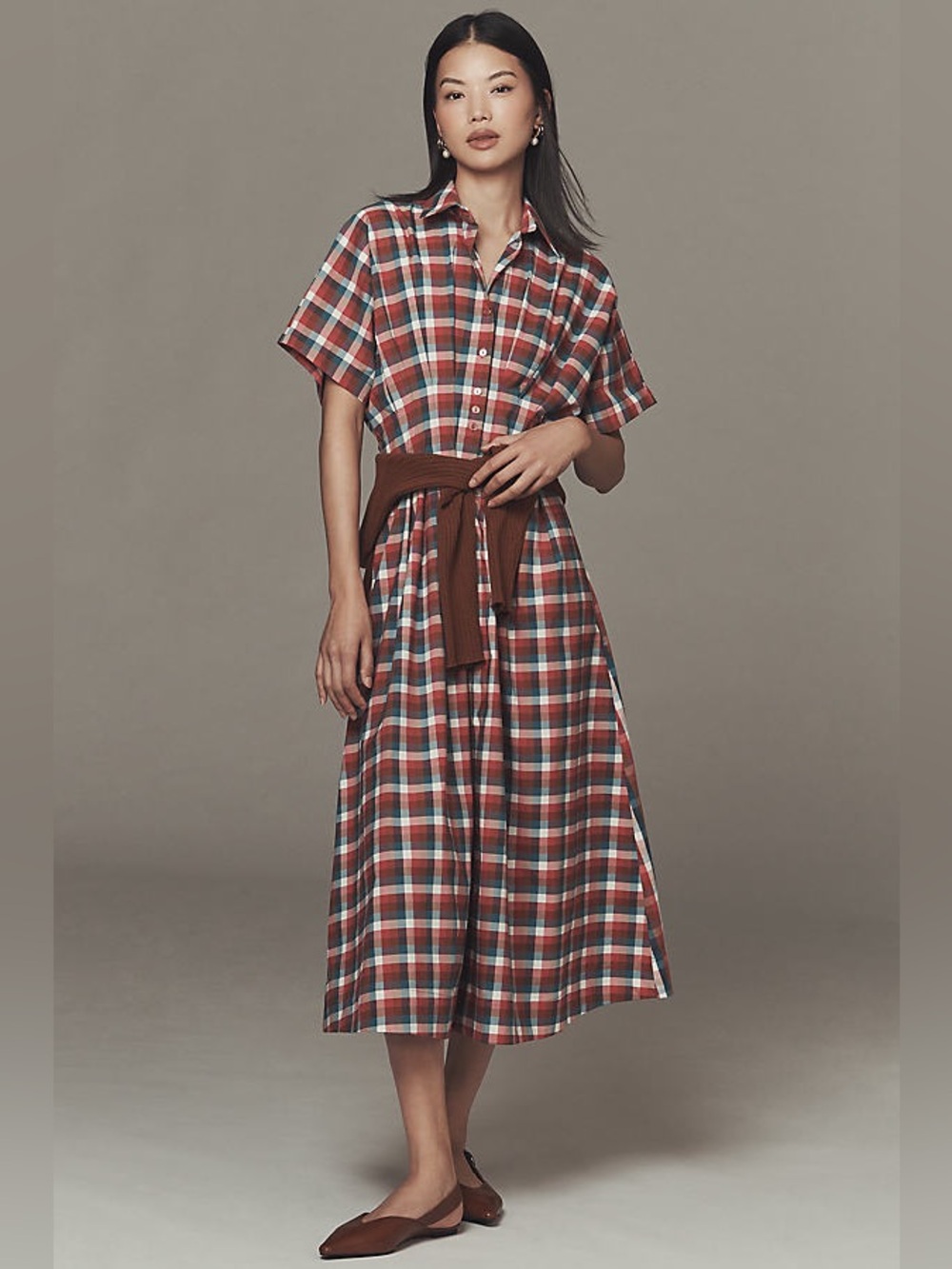 Anthropologie The Tobie Shirt Dress by Exquise
